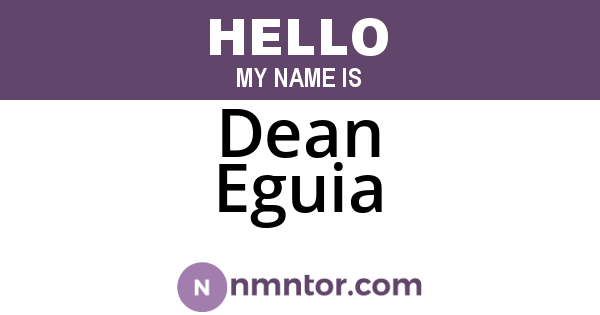 Dean Eguia