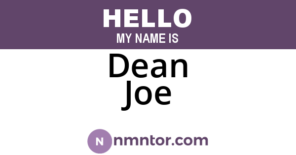 Dean Joe