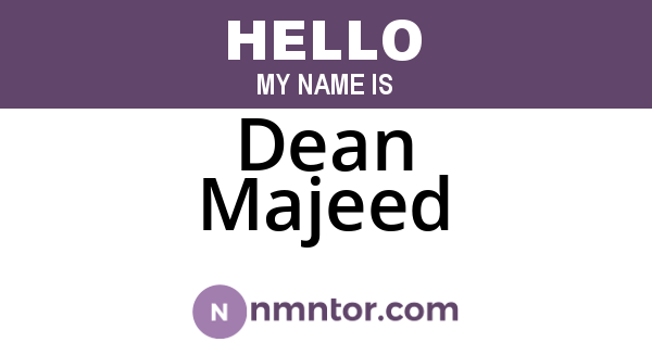 Dean Majeed