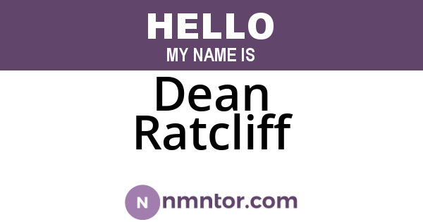 Dean Ratcliff