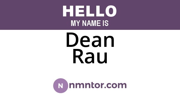 Dean Rau