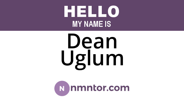 Dean Uglum