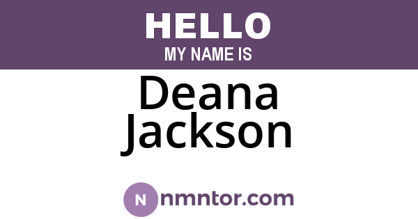 Deana Jackson