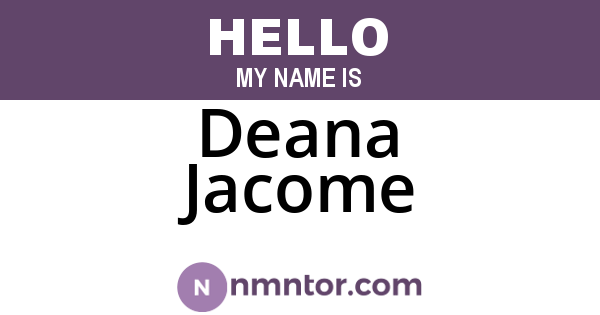 Deana Jacome