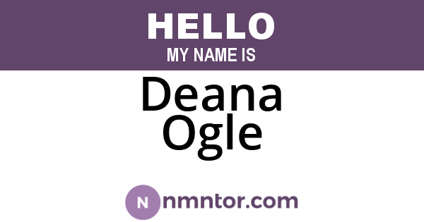 Deana Ogle