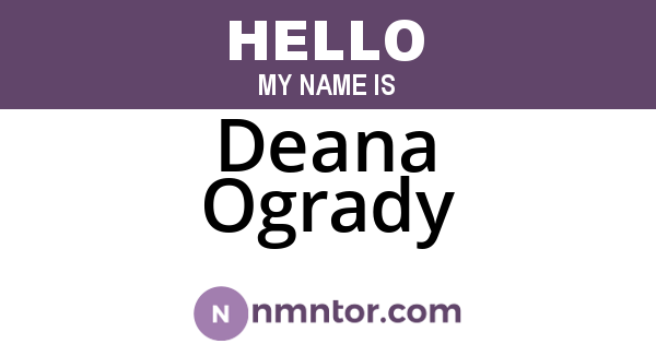 Deana Ogrady
