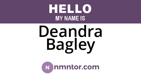 Deandra Bagley