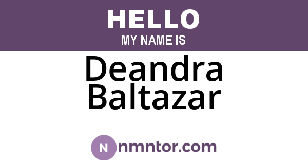 Deandra Baltazar