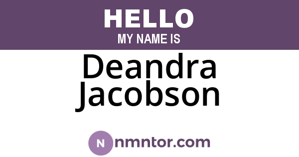 Deandra Jacobson