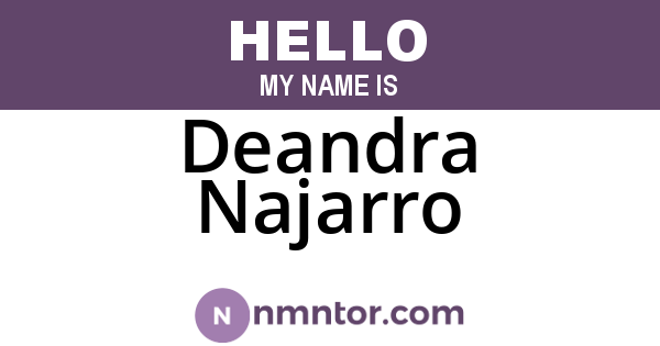 Deandra Najarro