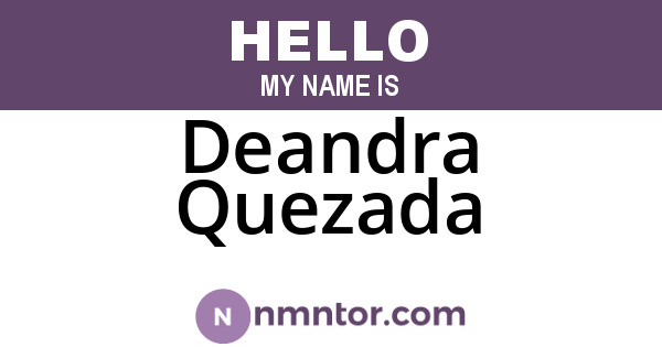 Deandra Quezada