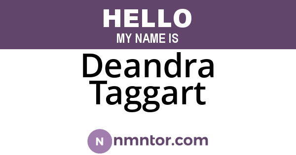 Deandra Taggart
