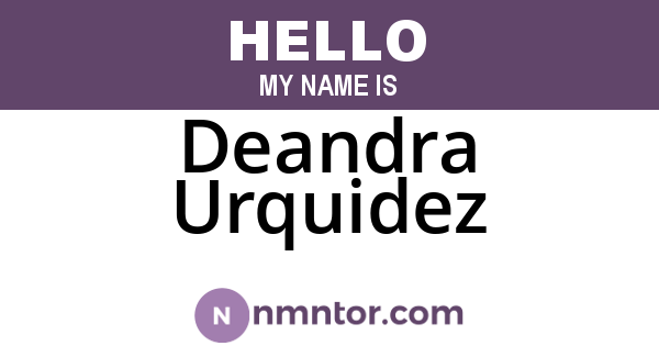 Deandra Urquidez