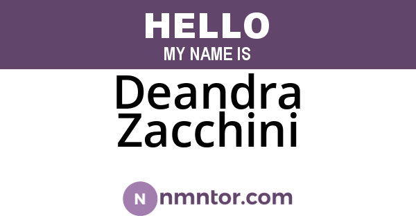 Deandra Zacchini