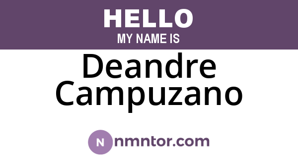 Deandre Campuzano