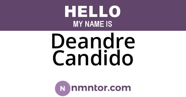 Deandre Candido