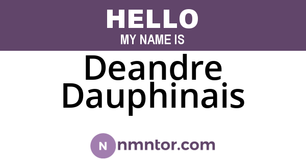 Deandre Dauphinais