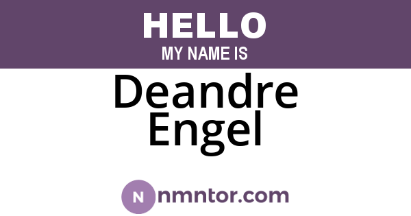 Deandre Engel