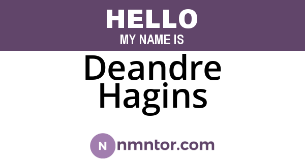 Deandre Hagins