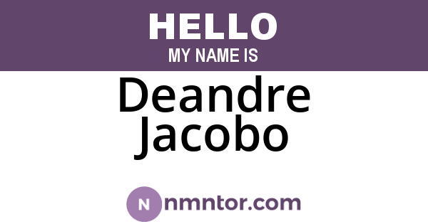 Deandre Jacobo
