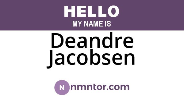 Deandre Jacobsen