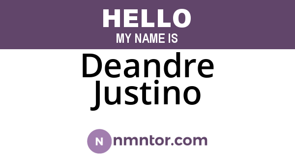 Deandre Justino