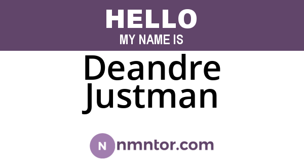 Deandre Justman