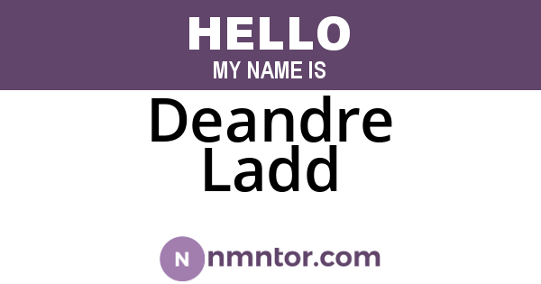 Deandre Ladd