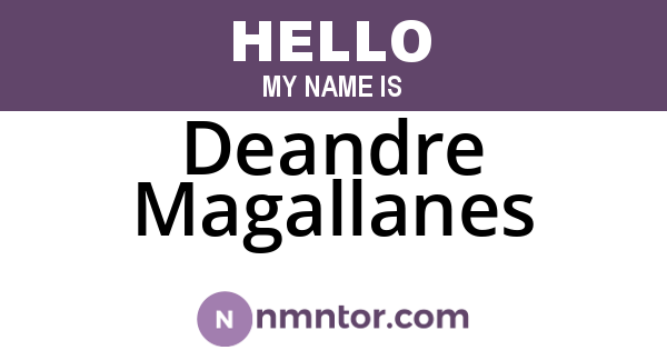 Deandre Magallanes
