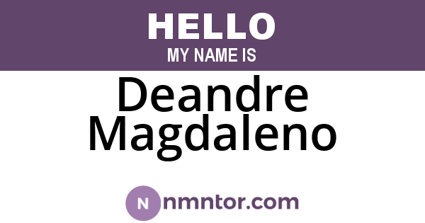 Deandre Magdaleno