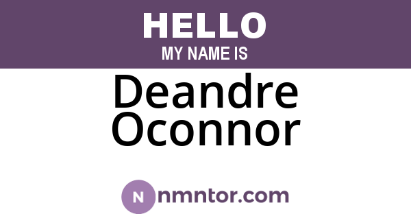 Deandre Oconnor
