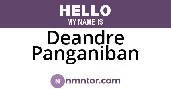Deandre Panganiban
