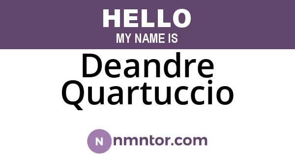 Deandre Quartuccio