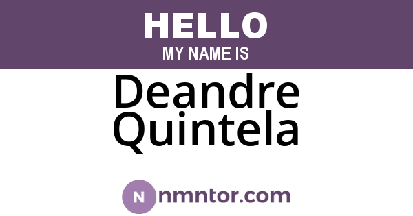 Deandre Quintela