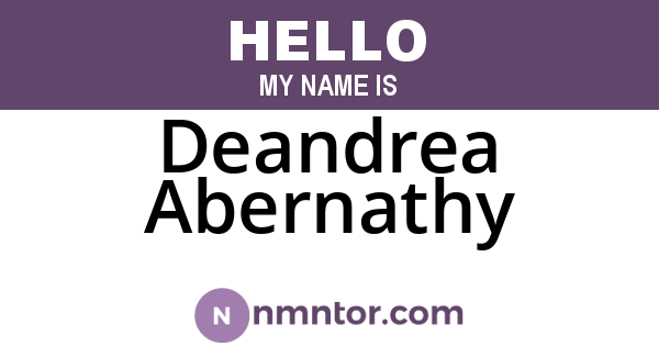 Deandrea Abernathy