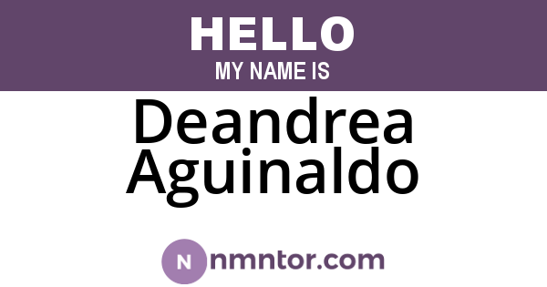 Deandrea Aguinaldo