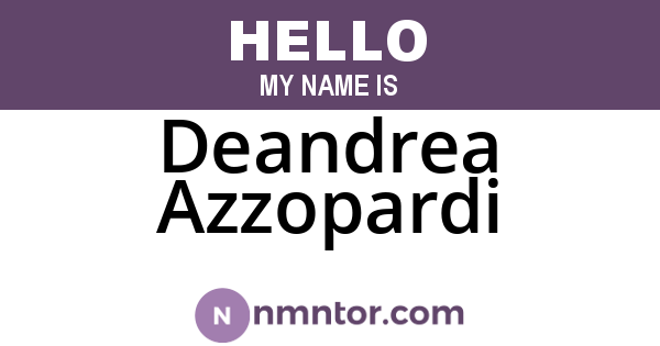 Deandrea Azzopardi