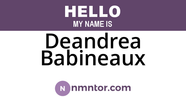 Deandrea Babineaux