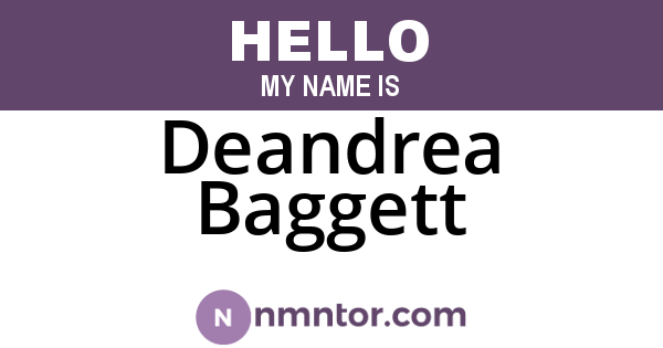 Deandrea Baggett