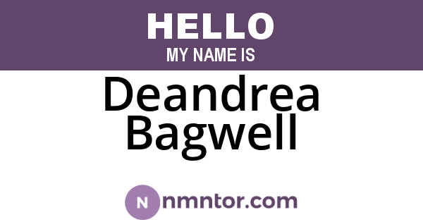 Deandrea Bagwell