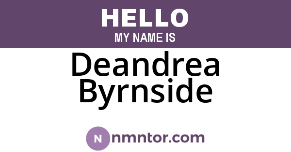 Deandrea Byrnside