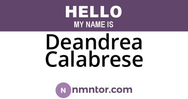 Deandrea Calabrese