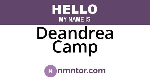 Deandrea Camp