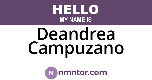 Deandrea Campuzano