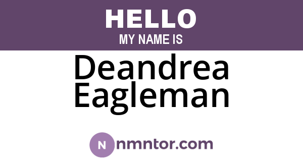 Deandrea Eagleman