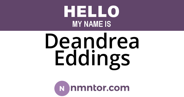 Deandrea Eddings