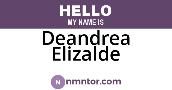 Deandrea Elizalde