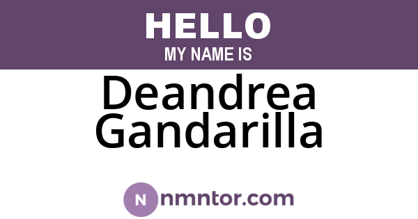 Deandrea Gandarilla