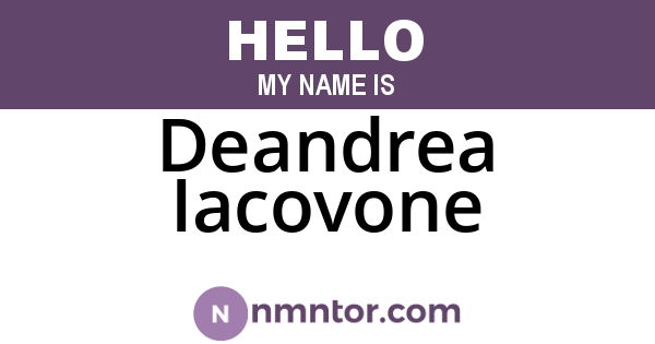 Deandrea Iacovone