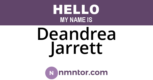 Deandrea Jarrett